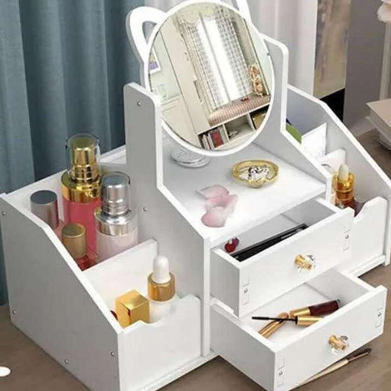 Mini Dressing Table Cosmetics Storage Rack