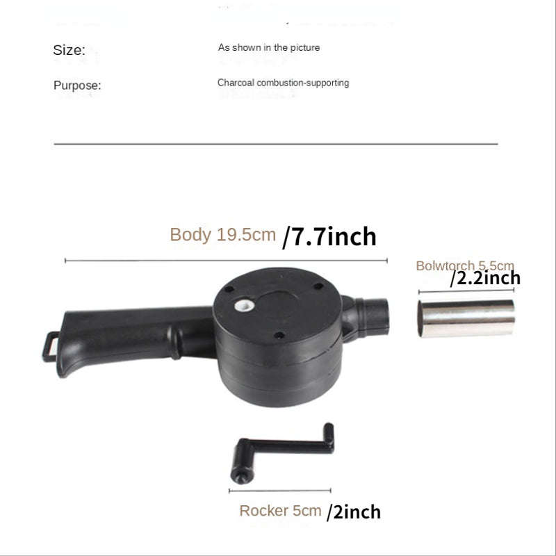 Portable Hand Blower For Bbq Camping And Fire-Building Efficient And Easy-To-Use Stove Accessory