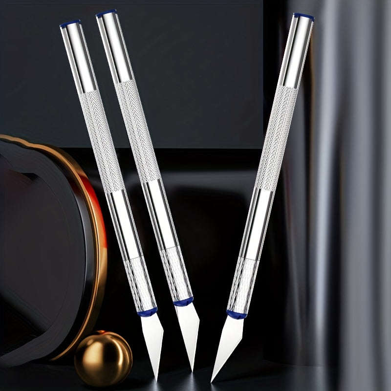 13pcs Metal Carving Knife Pen Art Seal Cutting Manual Combination Paper Cuttings Non-Slip Gadget DIY