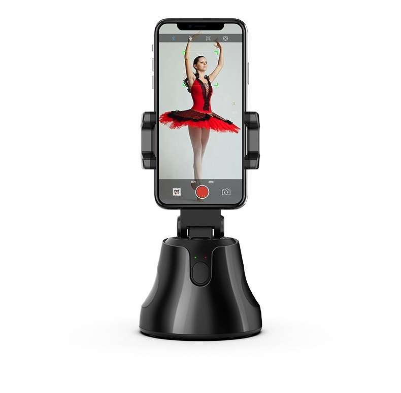Smart Shooting Camera Phone Holder Auto Face Object Tracking Selfie Stick 360 Degree Rotation Phone
