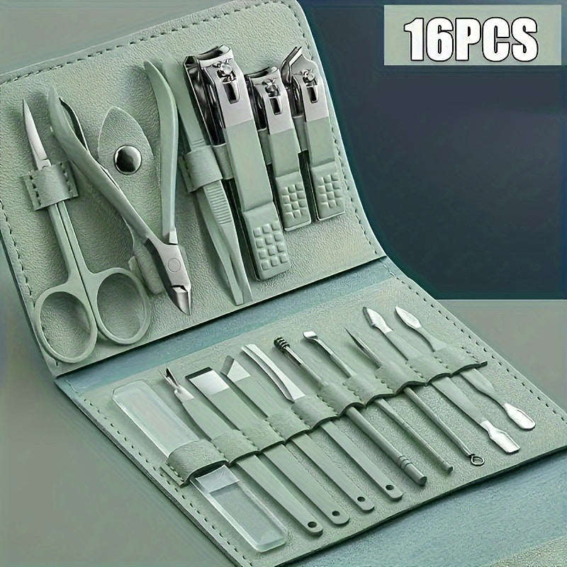 Professional Nail Care Set Complete Manicure and Pedicure Tool Set with Portable Travel Case
