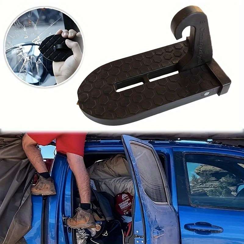 1 Piece Foldable Door Roof Rack - Quick Folding Design With Safety Grip And Emergency Glass Breaker