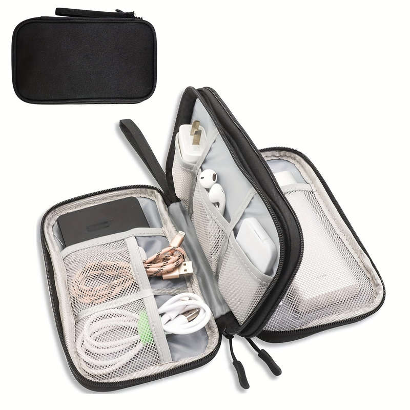 Waterproof 8 Compartment Travel Organizer Durable Multi-Sized Pockets For Electronics And Accesso
