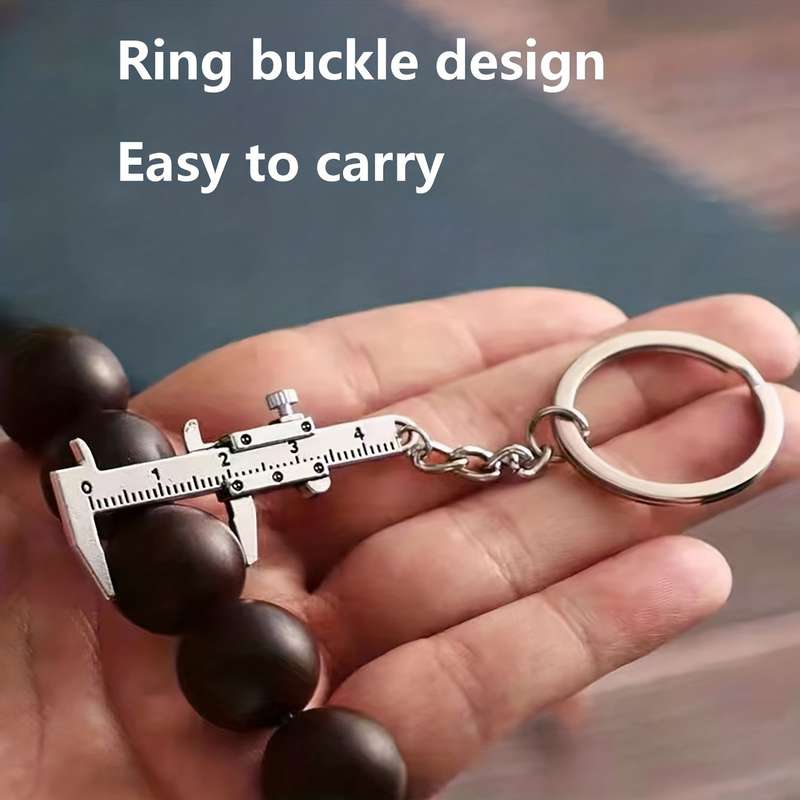 1 Piece Mini Pocket Vernier Caliper Accurate 0-40mm Measuring Tool With Keychain