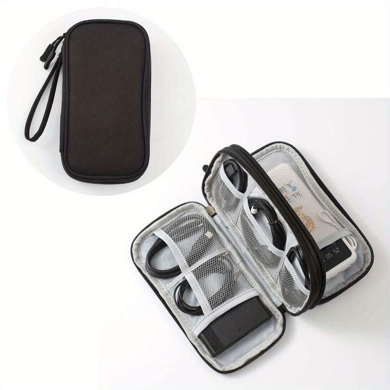 Waterproof 8 Compartment Travel Organizer Durable Multi-Sized Pockets For Electronics And Accesso