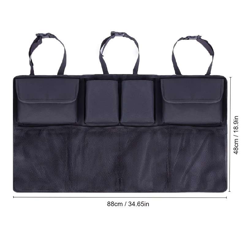 Spacious Oxford Cloth Car Trunk Storage Bag - Durable Hanging Bag For Organized Car Storage - Easy A