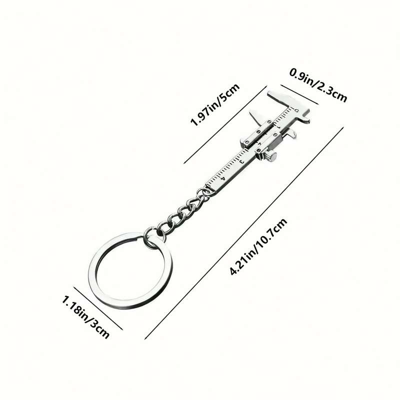 1 Piece Mini Pocket Vernier Caliper Accurate 0-40mm Measuring Tool With Keychain