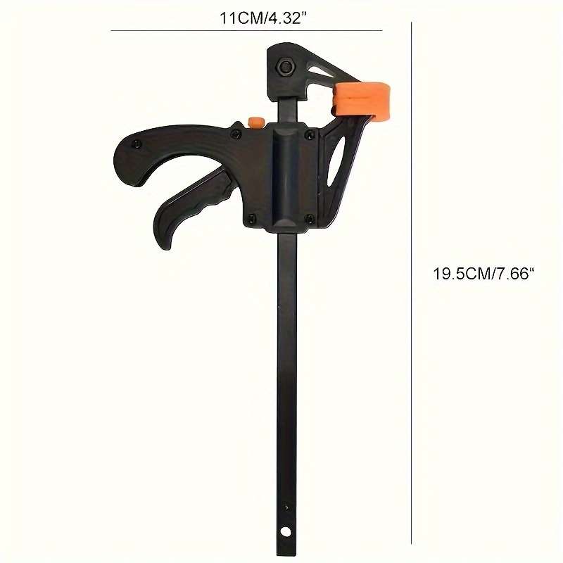 6-Piece Quick Release F-Clamps - 4 Inch Adjustable Ratchet Bar For Woodworking, Metal Construction,