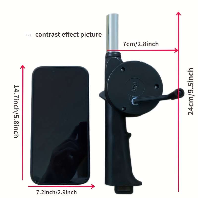 Portable Hand Blower For Bbq Camping And Fire-Building Efficient And Easy-To-Use Stove Accessory
