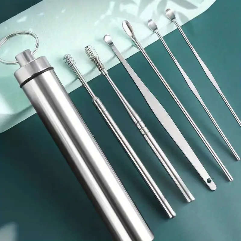 6-Piece Stainless Steel Ear Wax Removal Kit  Gentle And Effective Cleaning Tools