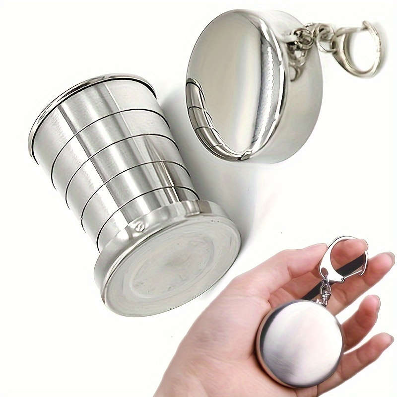 Irish Coffee Stainless Steel Folding Cup Set Portable Travel Camping Tea Cup Environmentally Frien