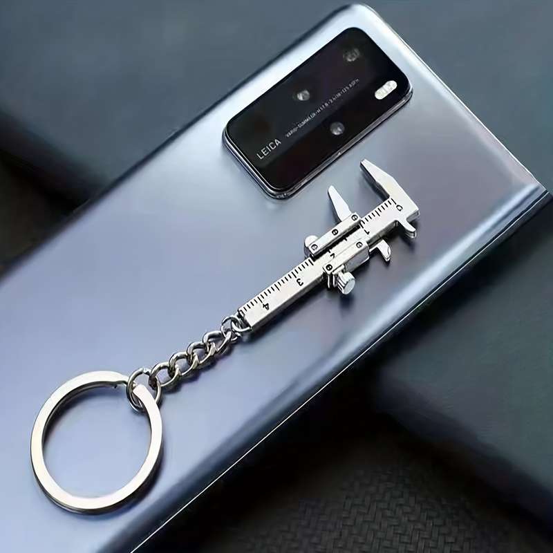 1 Piece Mini Pocket Vernier Caliper Accurate 0-40mm Measuring Tool With Keychain
