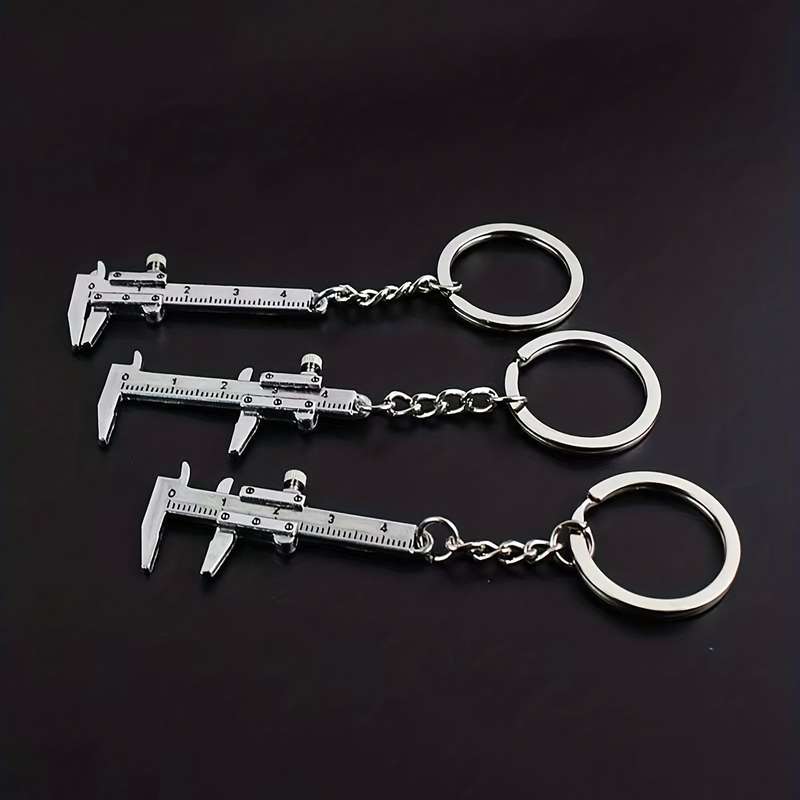 1 Piece Mini Pocket Vernier Caliper Accurate 0-40mm Measuring Tool With Keychain