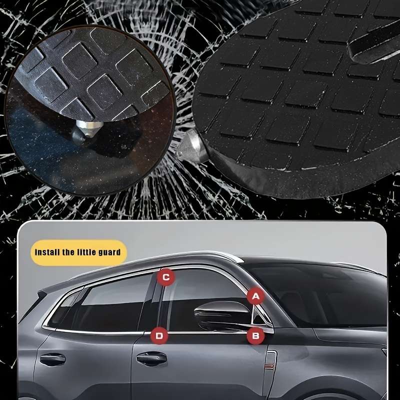 1 Piece Foldable Door Roof Rack - Quick Folding Design With Safety Grip And Emergency Glass Breaker