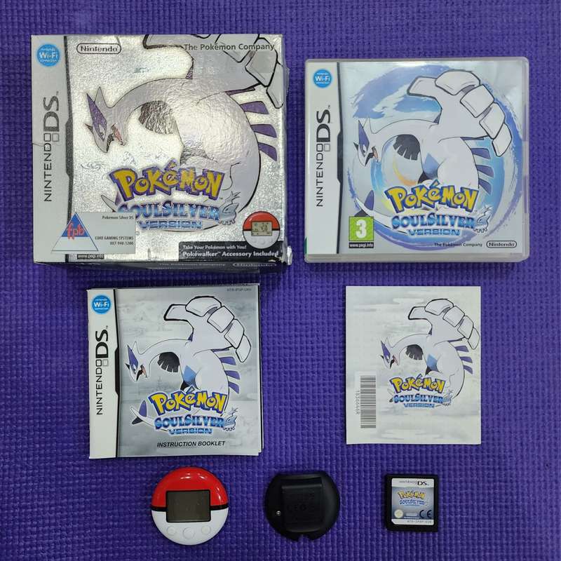 Pokemon: SoulSilver Version (Nintendo DS, 2010) ( Authentic, Pokewalker)