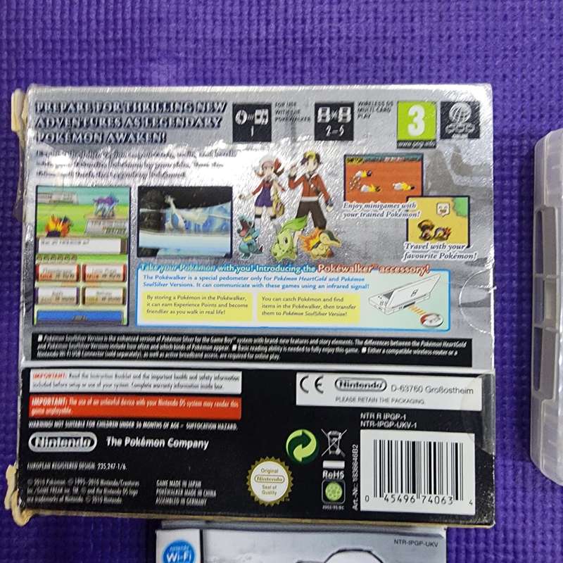 Pokemon: SoulSilver Version (Nintendo DS, 2010) ( Authentic, Pokewalker)