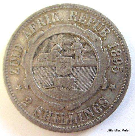 An 1895 ZAR Kruger 2 Shilling