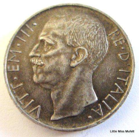Italy Silver 10 Lire 1929 - RARE KEY DATE : EDGE *FERT* Choice EF--CompositionSilver (.835) Weight