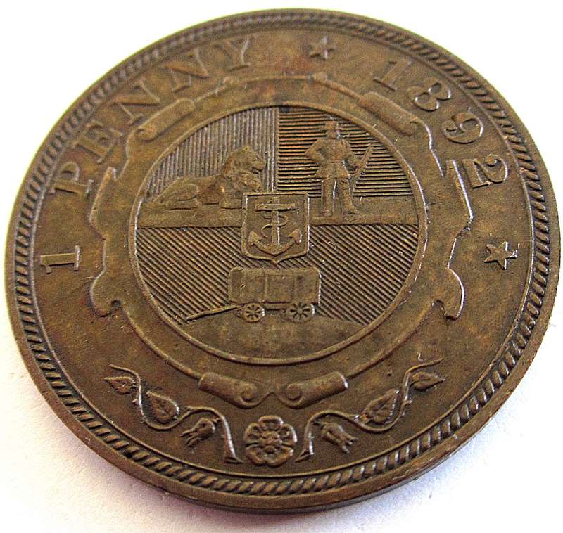An 1892 ZAR Kruger Penny---Top grade