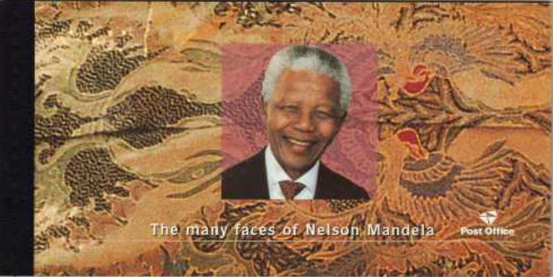 2001-11-14 The Many Faces of Nelson Mandela. Booklet No.57 (A62) Souvenir booklet no. 8.