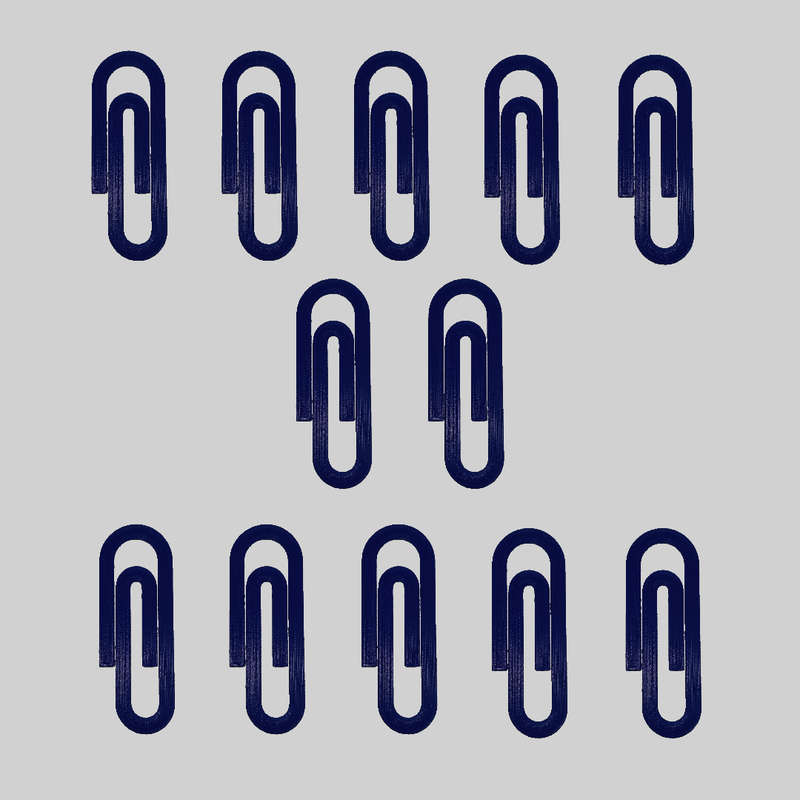 12 Large Paperclip Bookmarks