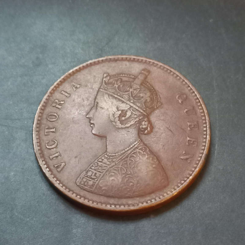 1875 India Half Anna
