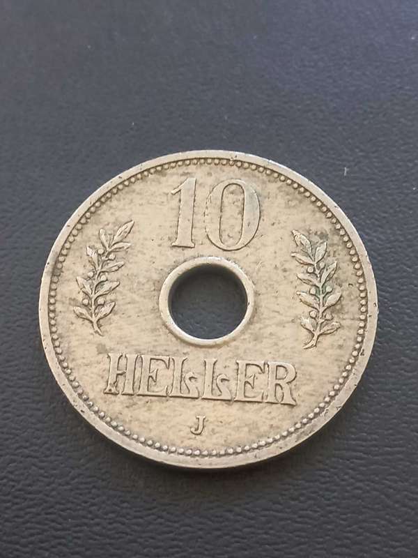 1914 German East Africa 10 Heller