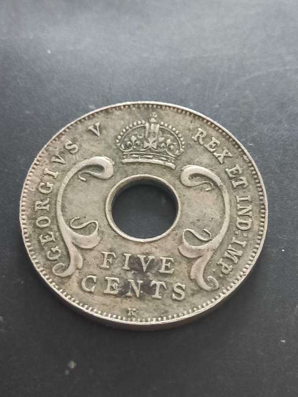 1914 East Africa and Uganda 5 Cent** Rare**
