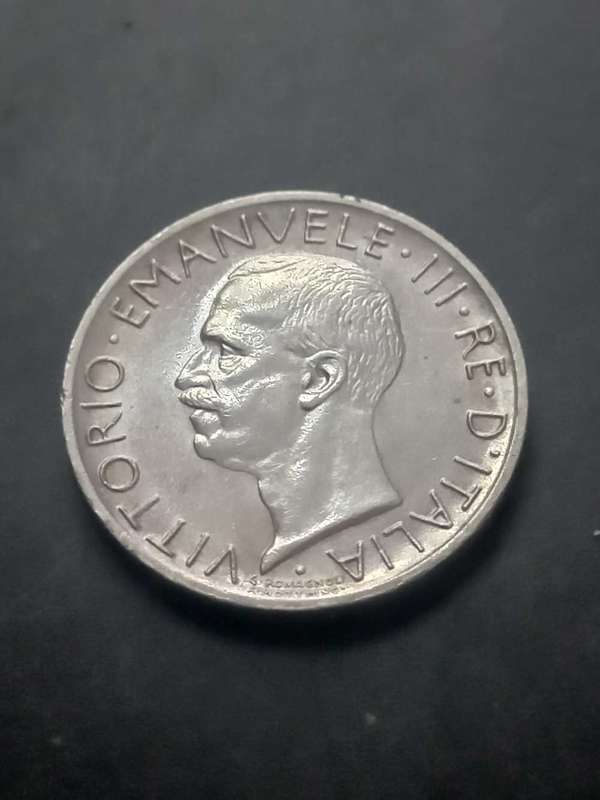 1929R Italy 5.L .833 Silver