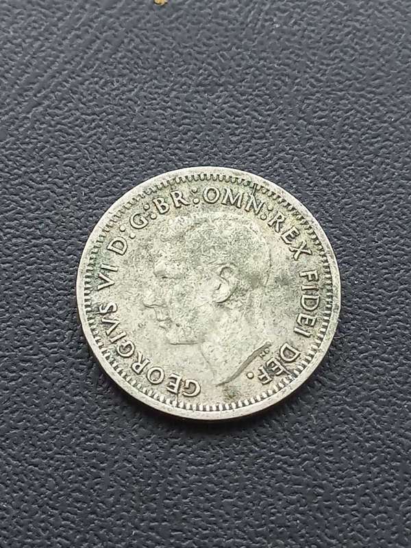 1951 Australia Threepence .500 Silver