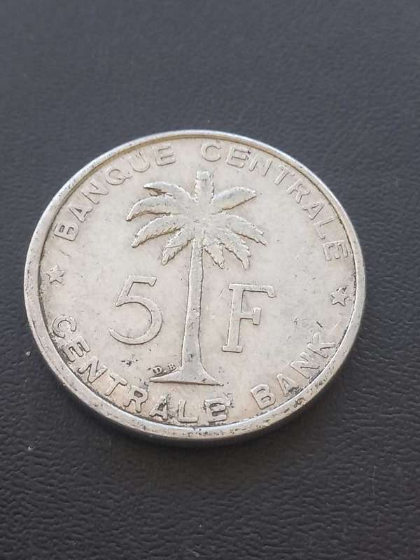 1956 Belgisch Congo 5 Fr