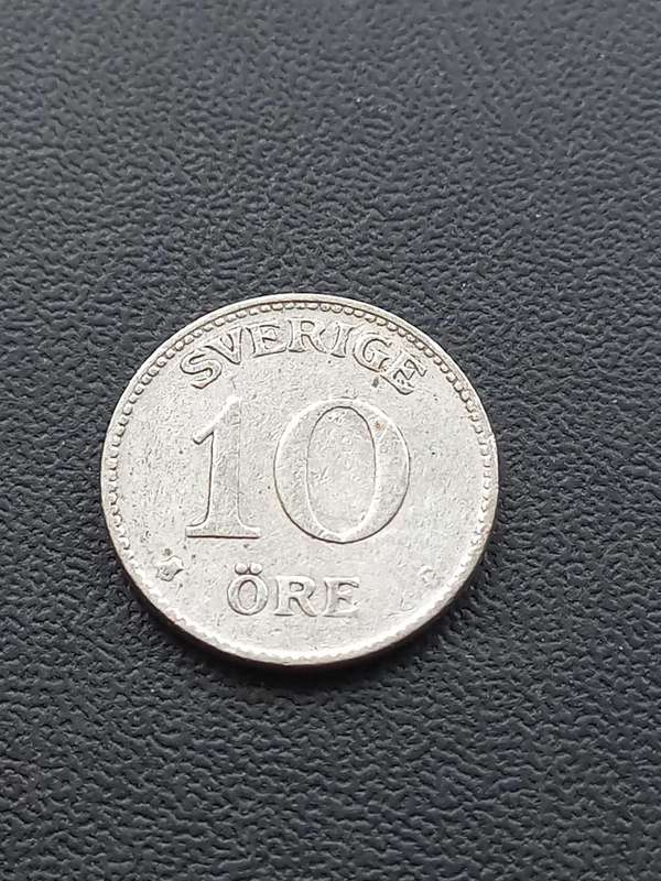 1938 Sweden 10 Ore .400 Silver