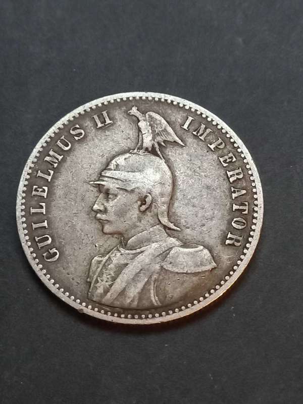 **Very rare** 1891 German East Africa Half Rupie. Mintage only 68 000