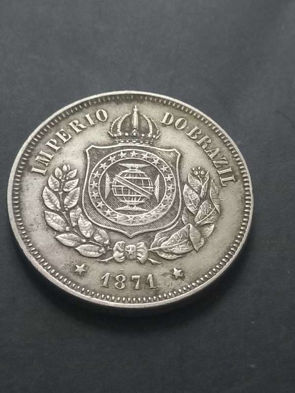 1871 Brasil 100 Reis.