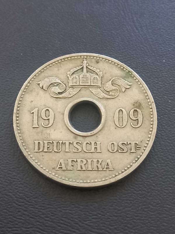 1909 German East Africa 10 Heller