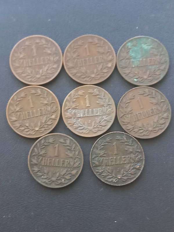 German East Aftica 1 Heller lot