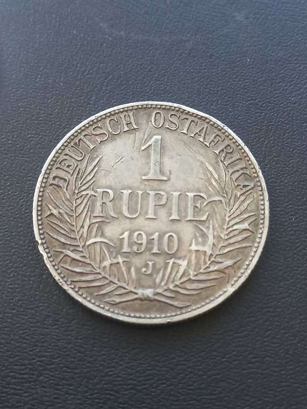 1910j German East Africa 1 Rupie