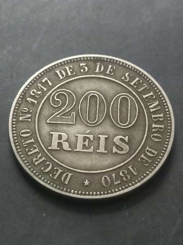 1871 Brasil 200 Reis