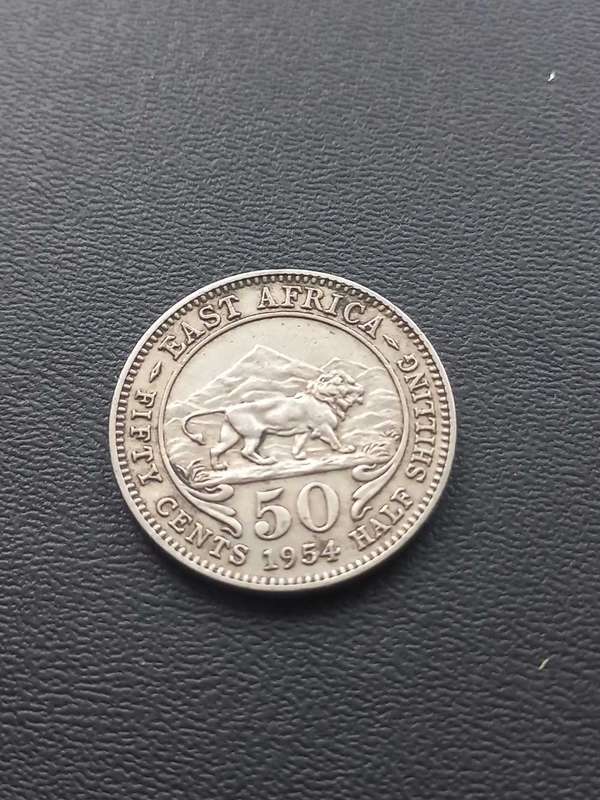 1954 East Africa Half Shilling