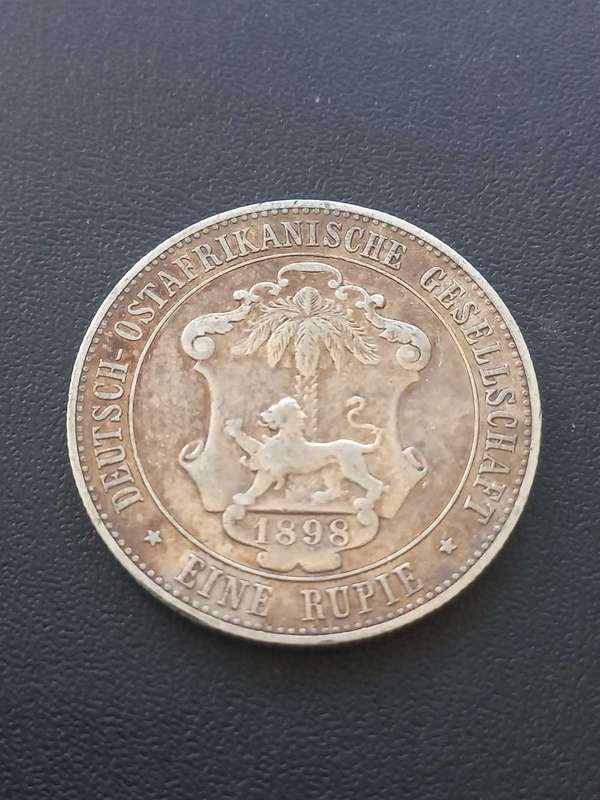 1898 German East Africa 1 Rupie