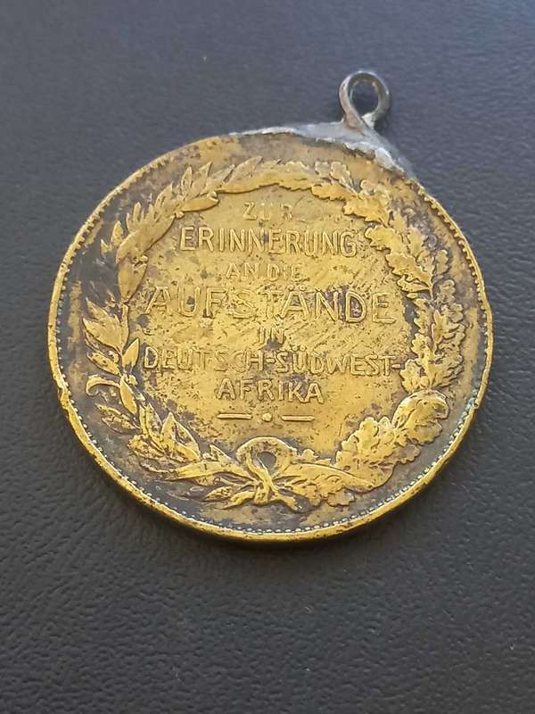 German Medal commemorating the uprising in SW- Africa.