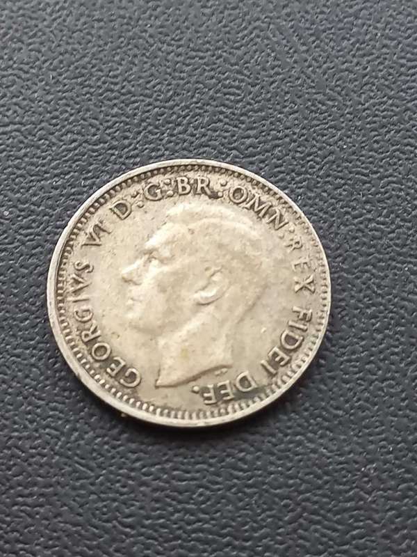 1950 Australia Threepence .500 silver
