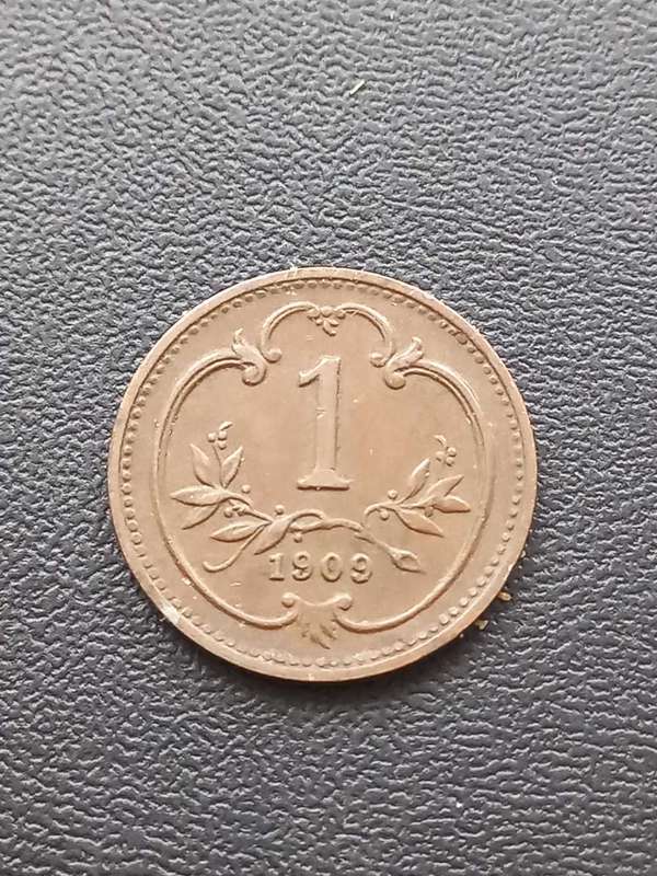 1909 Austria 1 Heller