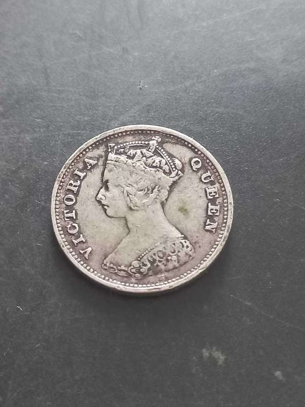 1900 Silver Hong Kong Ten Cent