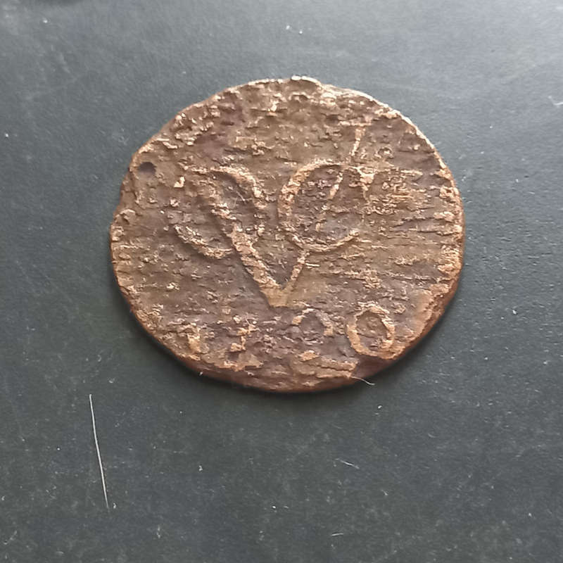 1700's VOC Duit. From Unknown shipwreck