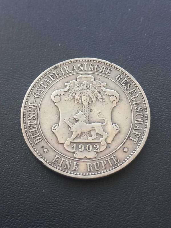 1902 German East Africa 1 Rupie