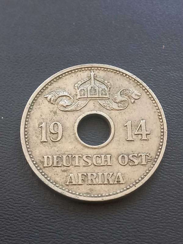 1914 German East Africa 10 Heller