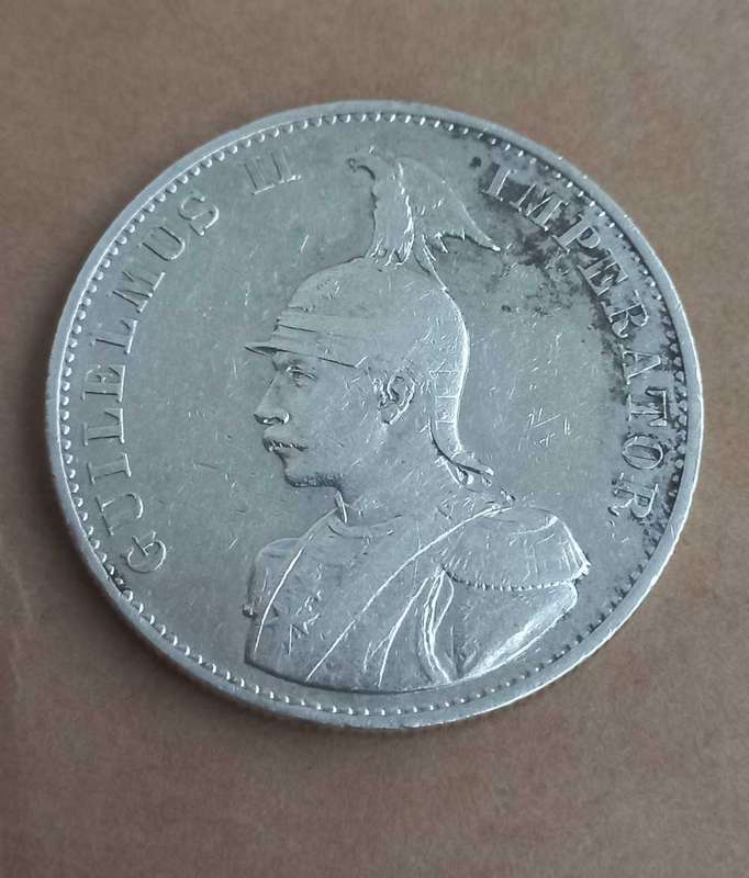 ***Very rare***1894 German East Africa 2 Rupies. Mintage only 18 000