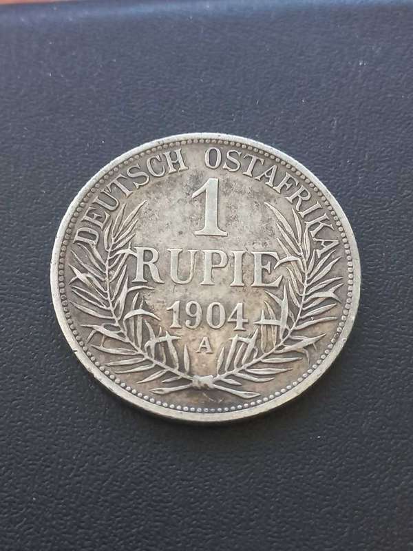 1904 German East Africa 1 Rupie