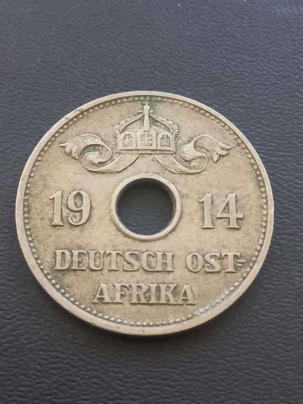 1914 German East Africa 10 Heller